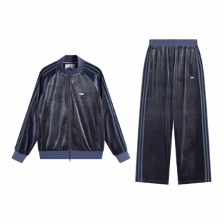 Embroidery Velvet Tracksuit