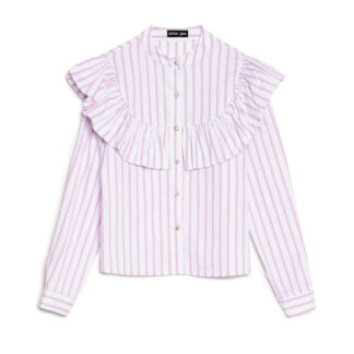 Stripe Ruffle Blouse